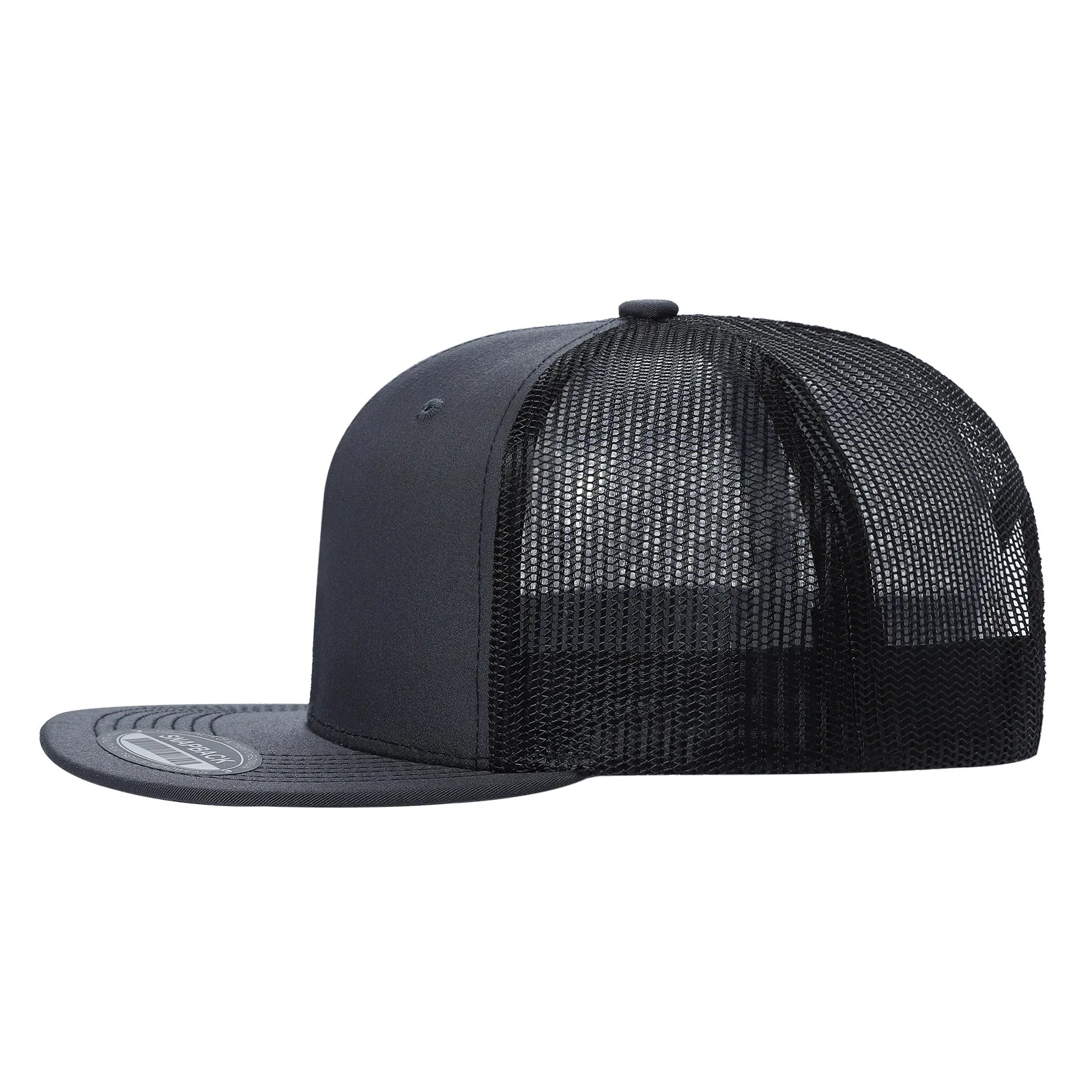 12 Pack Trucker Mesh Hat - Flat Bill, Adjustable, 6-Panel