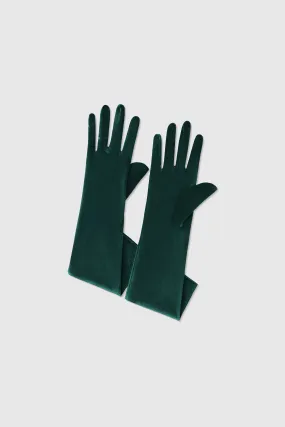 15" Velvet Stretchy Opera Party Gloves