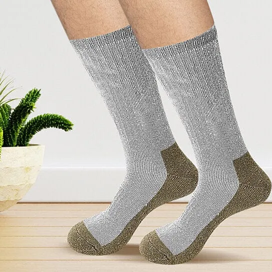 5-Pairs: Men's Warm Thick Merino Lamb Wool Socks for Winter Cold Weathers