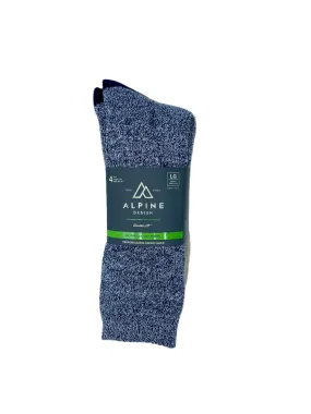 Alpine Design Men's Performance Hiker Crew Socks - 4 Pack