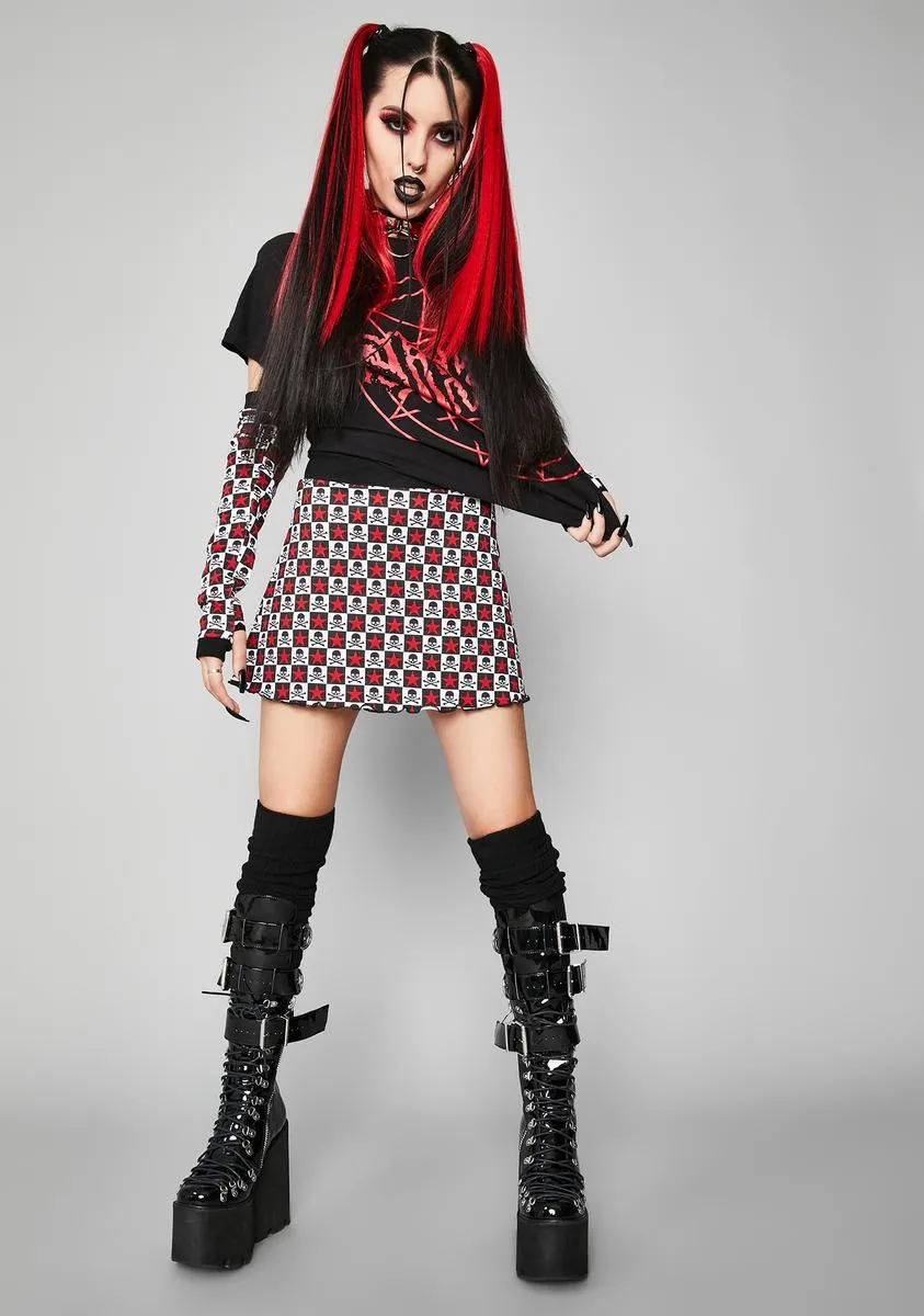 Antisocial Anthem Skirt And Gloves Set