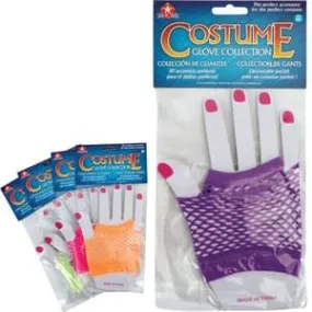 Assorted Color Short Fishnet Gloves