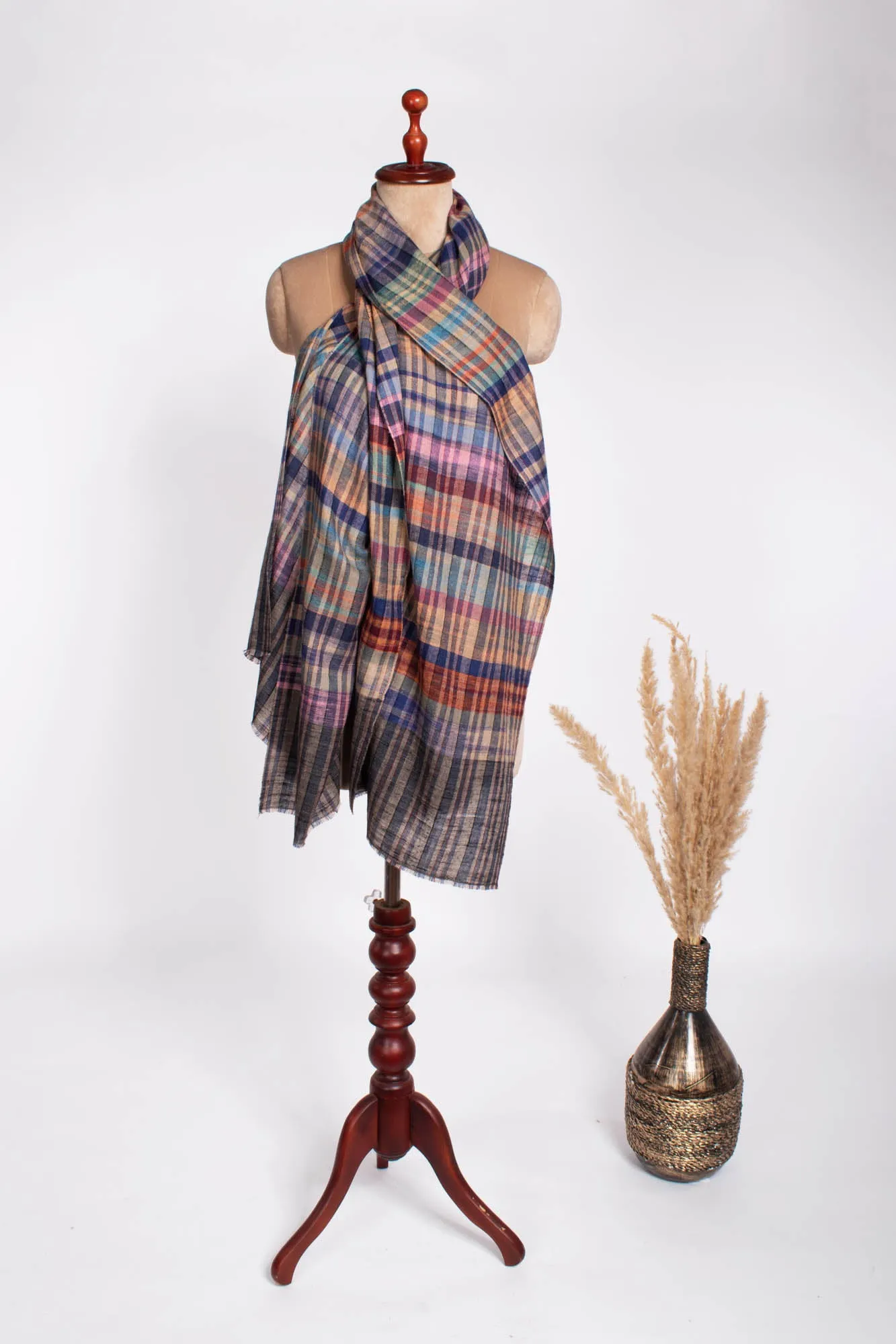 Boho Chic Handloomed Cashmere Pashmina Scarf - WEALDEN