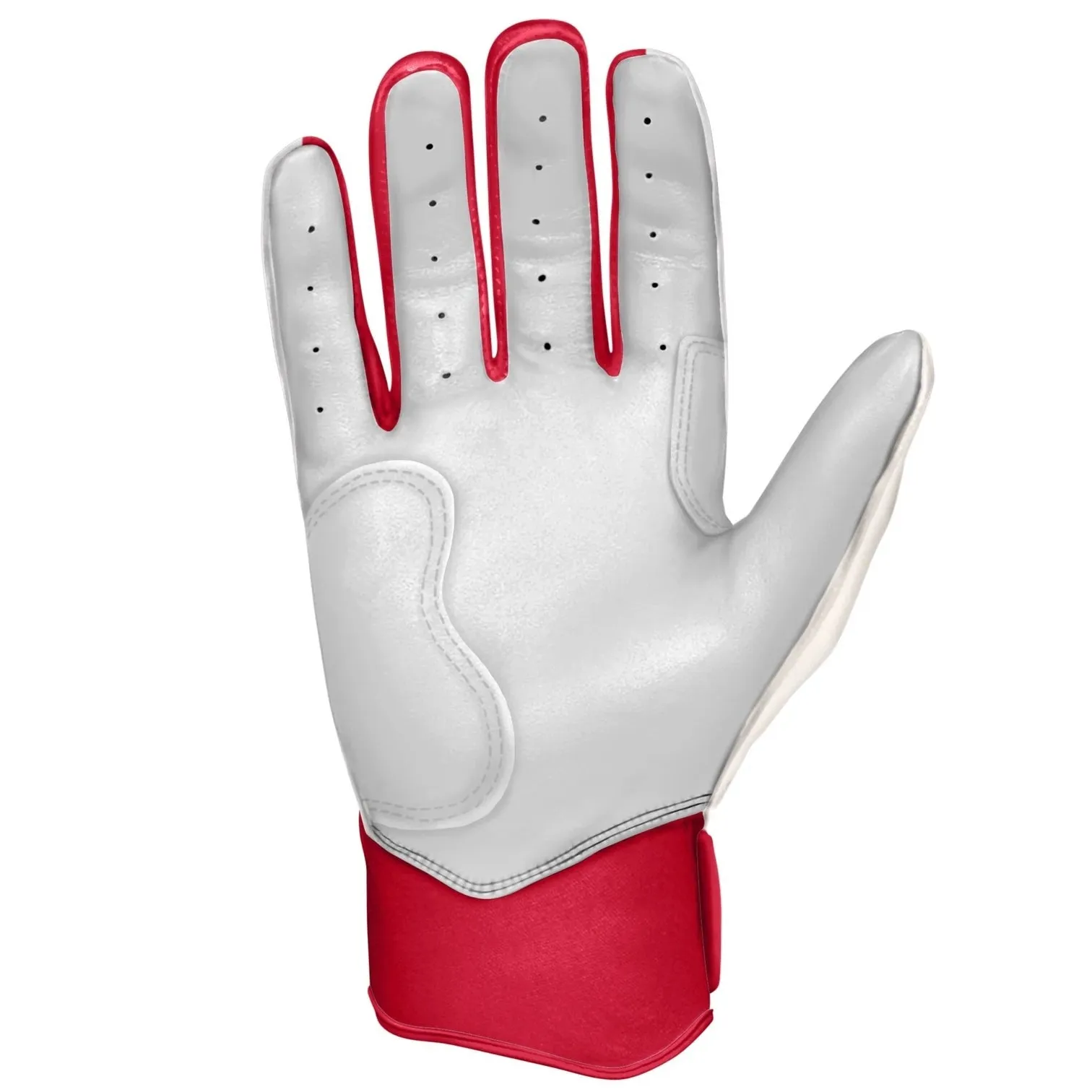 Bruce Bolt - BADER Series Youth Short Cuff Batting Gloves | BADER WHITE