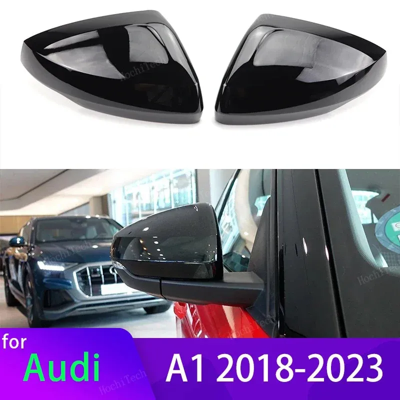 Compatible Audi A1 GB Sportback Citycarver Allstreet Mirror Covers Carbon Fiber Look 2018-2023