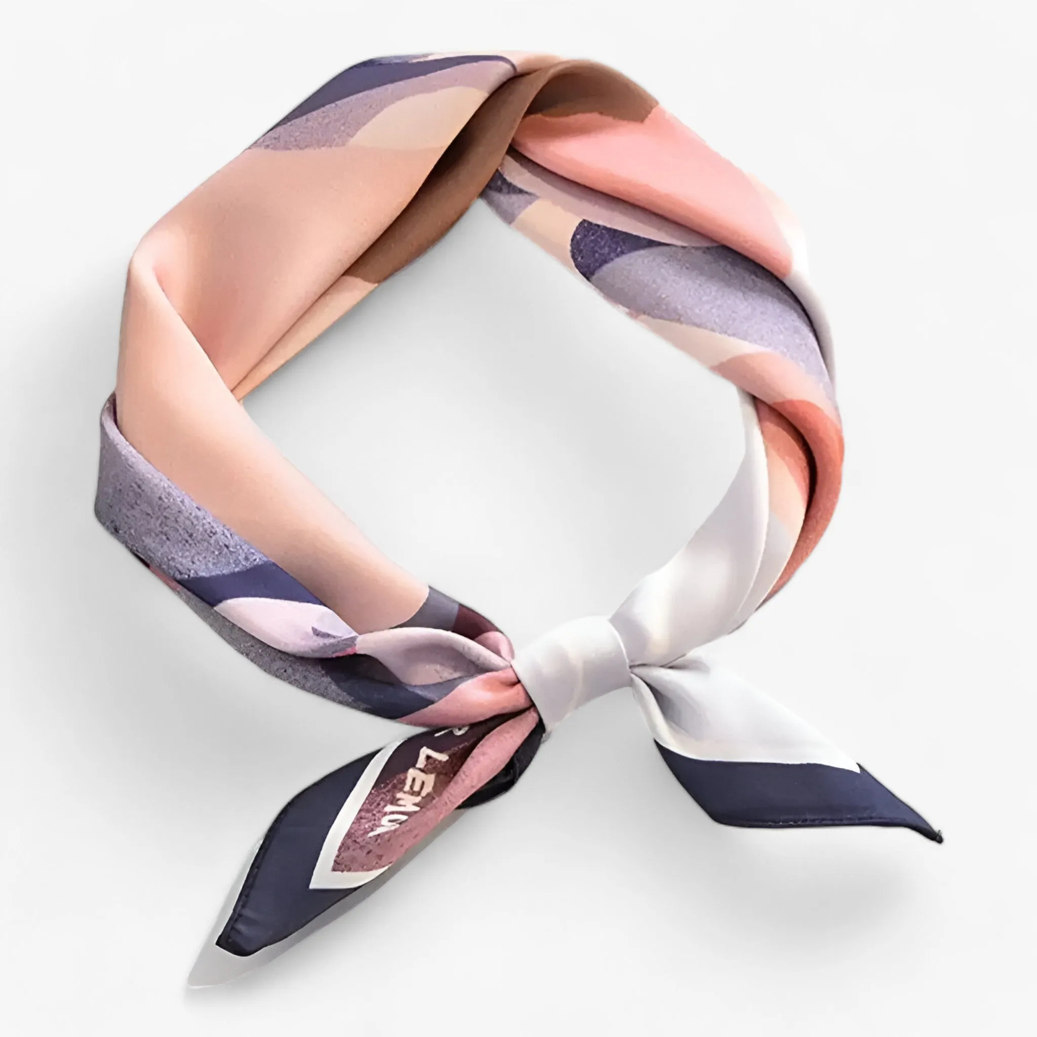 Elegant Geometric Silk Scarf