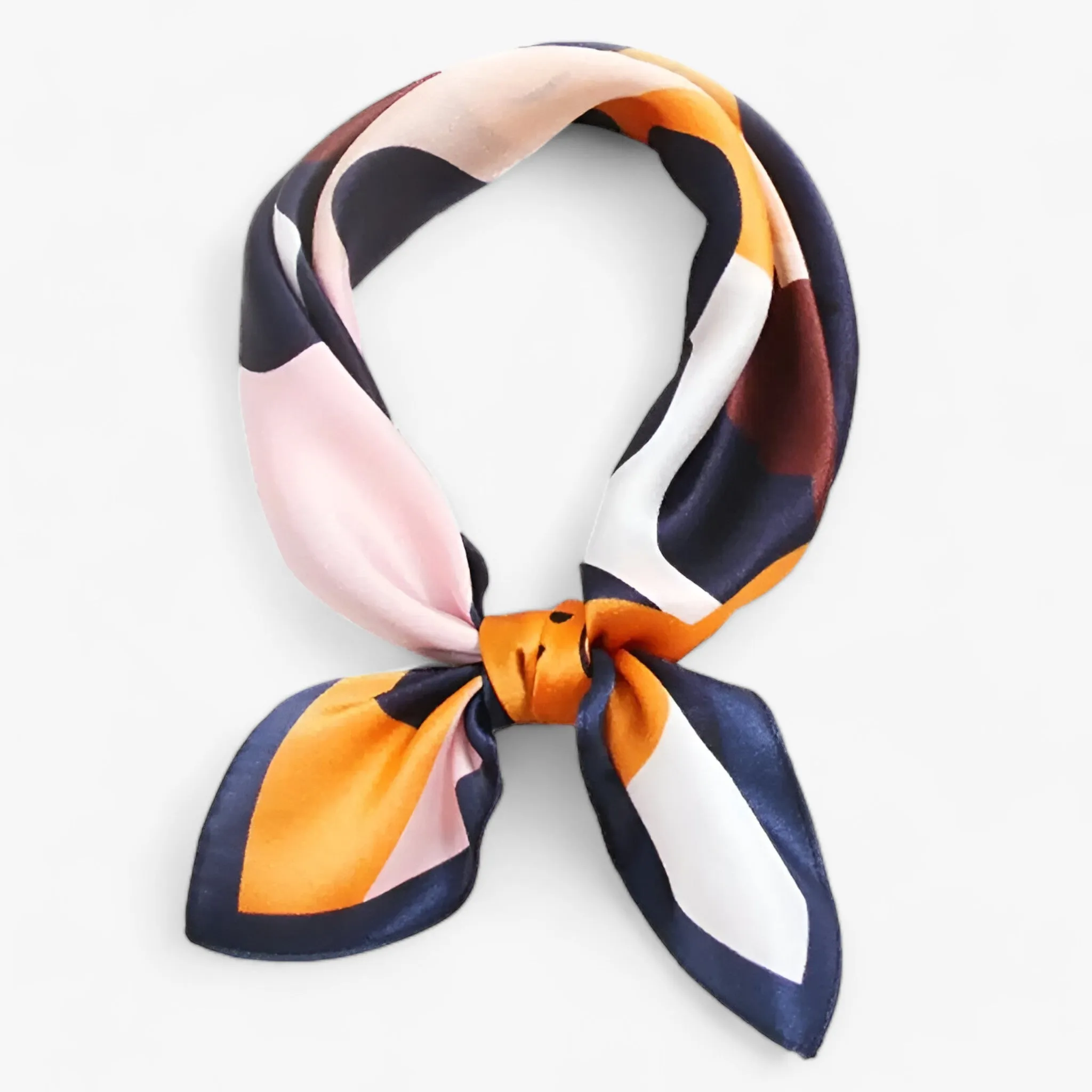 Elegant Geometric Silk Scarf