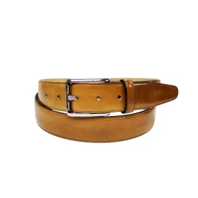 Emilio Franco 201 Men's Belts Cognac Calf-Skin Leather Men's Belts (EF1116)