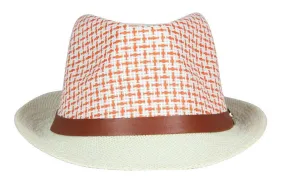 FabSeasons Orange Pink Casual Fedora Hats