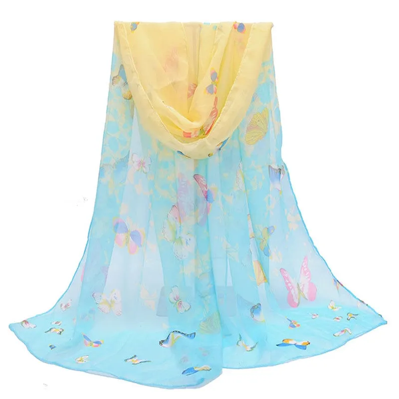 Fashion scarves female shawls super long chiffon korean decorative fabric