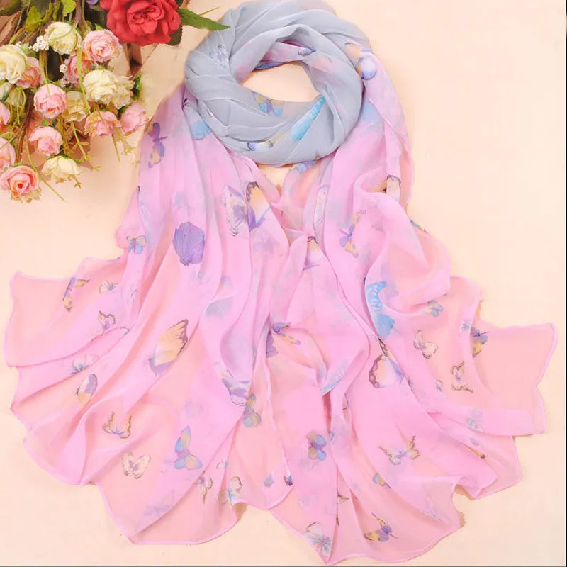 Fashion scarves female shawls super long chiffon korean decorative fabric