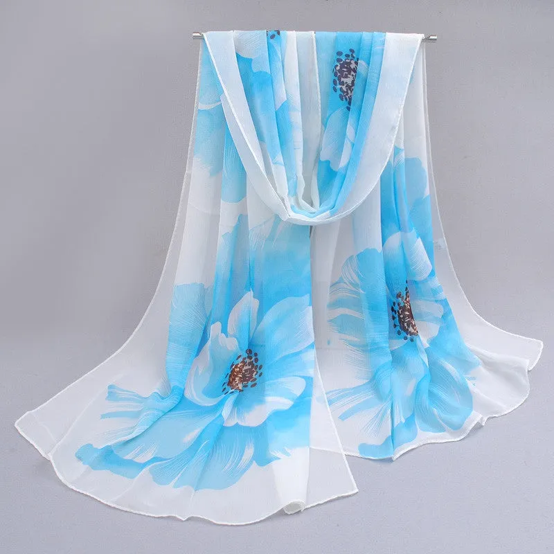 Fashion scarves female shawls super long chiffon korean decorative fabric