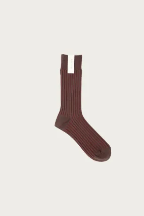 fennica Rib Socks - Light Brown/Renga