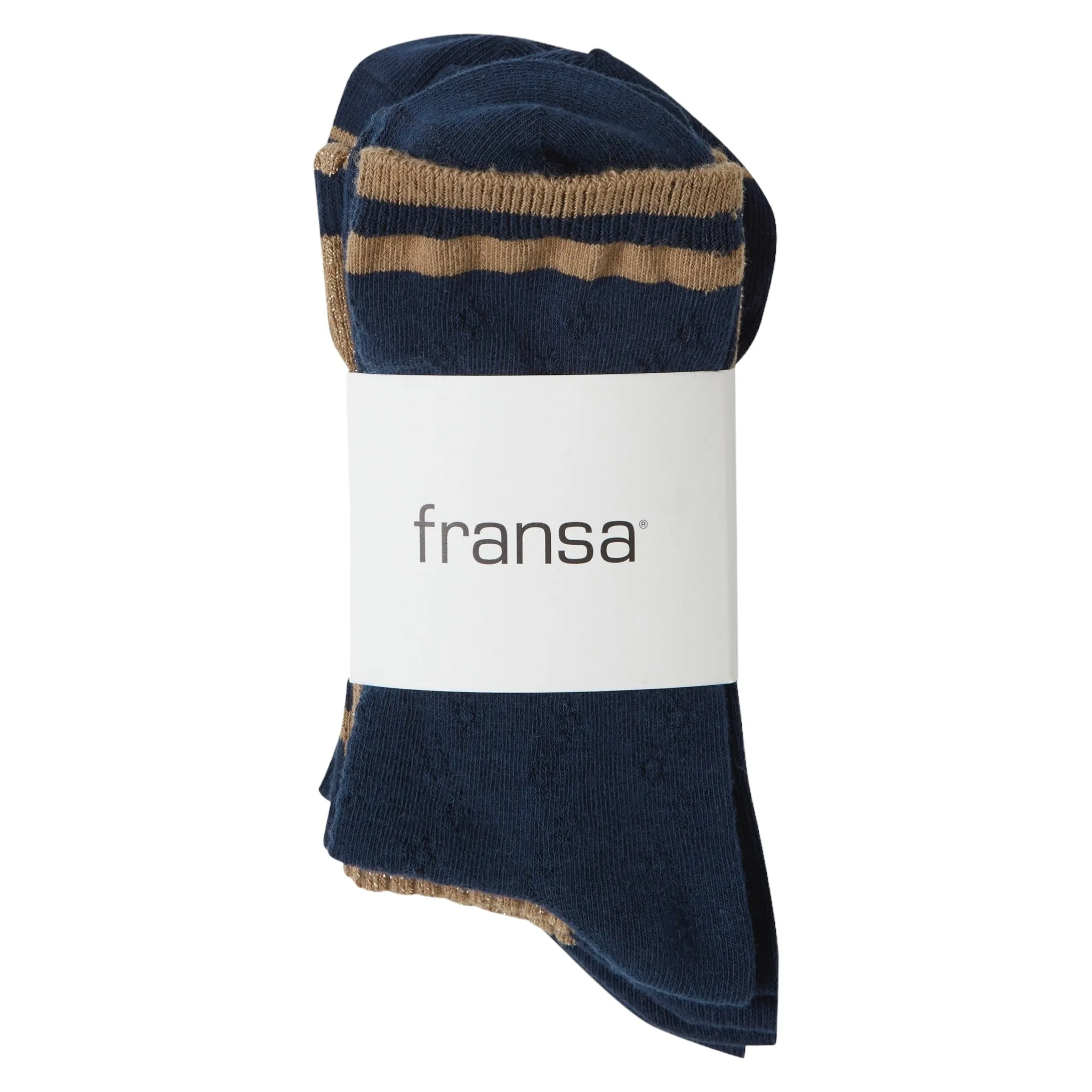 Fransa Fulla Socks 3 Pack Navy