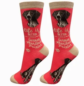 German Shorthaired Pointer - Life is Better Socks