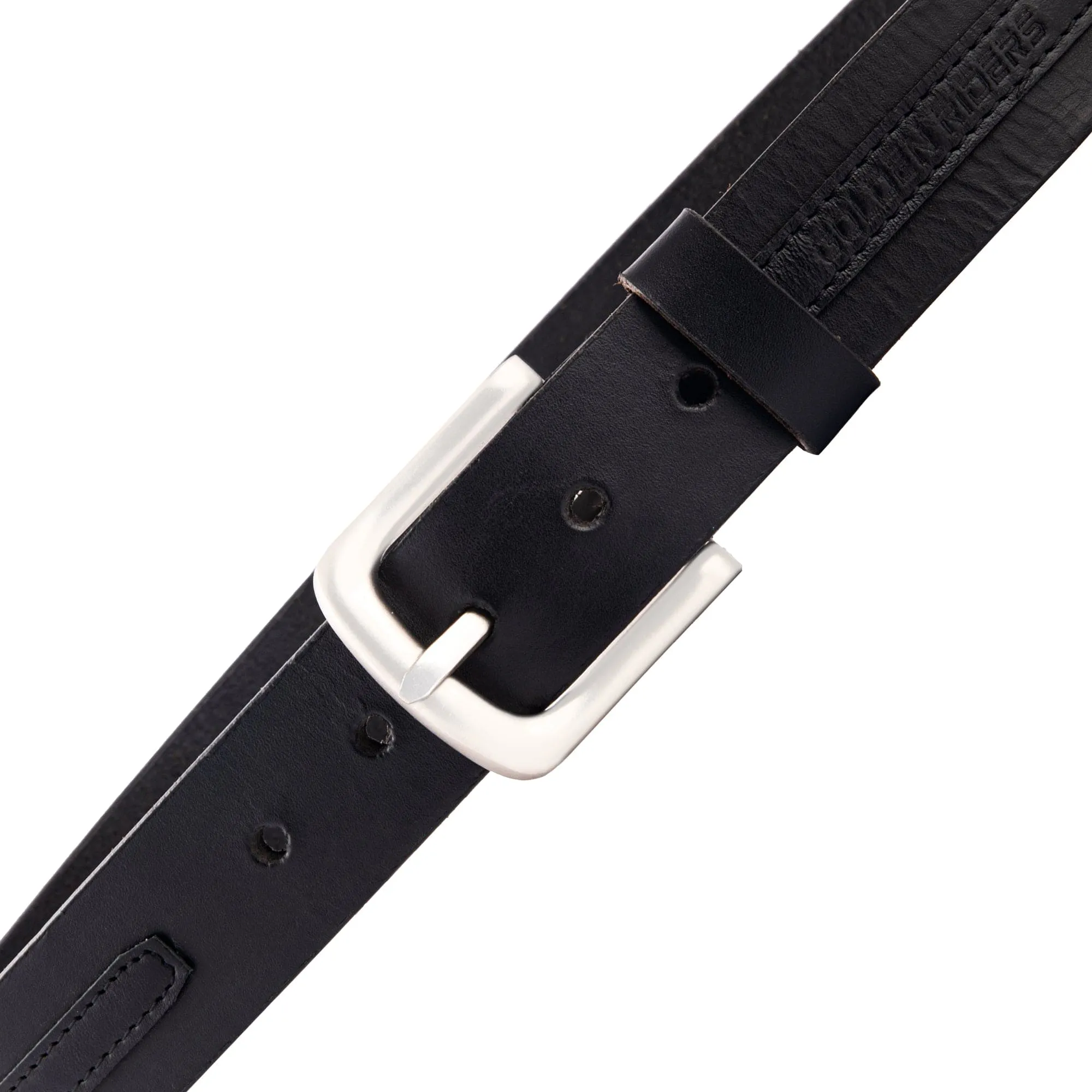 GR GOLDEN RIDERS PEGAUS Premium Leather Mens Belt Black ,Size 32 to 37 Regular