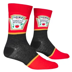 Heinz Ketchup - Mens Crew Folded (Crazy Socks)