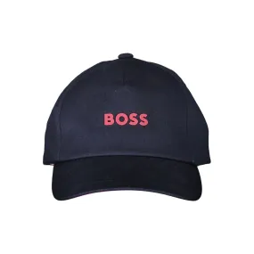 Hugo Boss Blue Cotton Men Cap