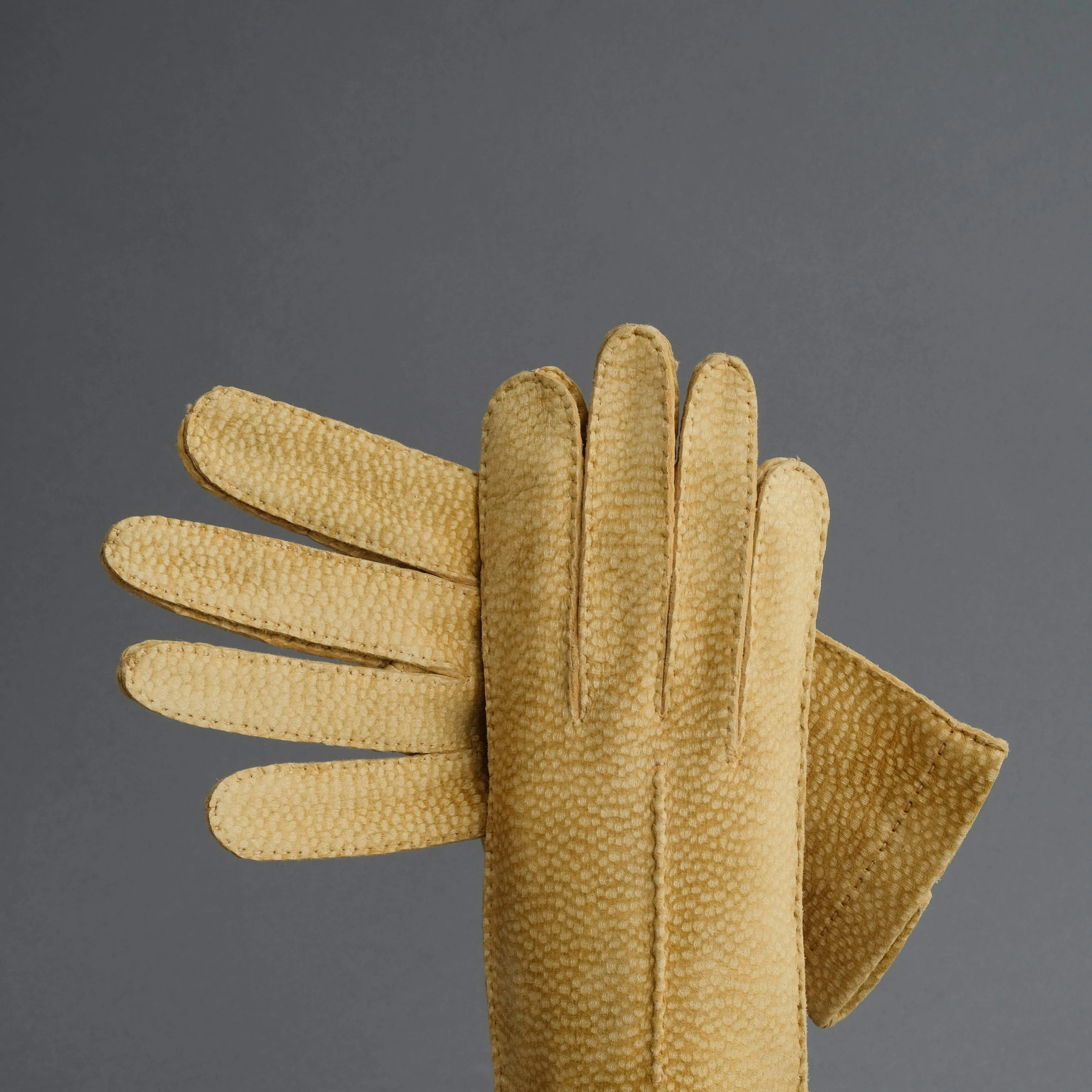 Ladies Dress Gloves from Mustard Carpincho Leather