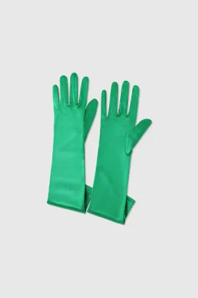 Long Satin Stretchy Flapper Gloves