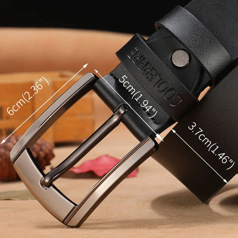 Men High Quality Genuine Leather Belt Free Shipping