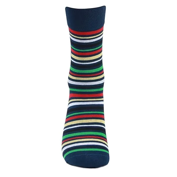 Men's Designer Signature Socks - Navy