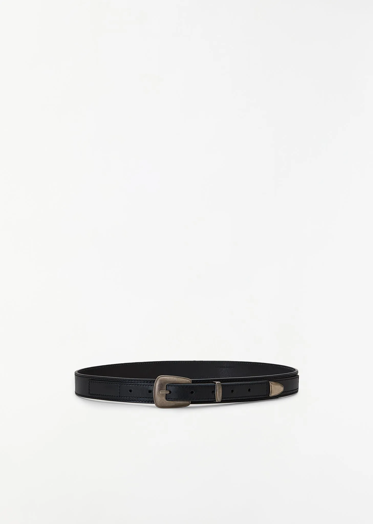 Minimal Western Belt — Black