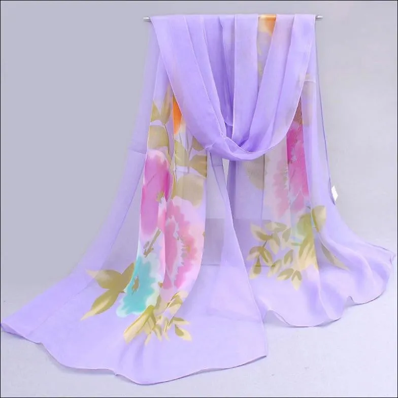 New foulard desigual Spring autumn thin silk scarves chiffon georgette women scarf summer sun hijab headscarf Headband