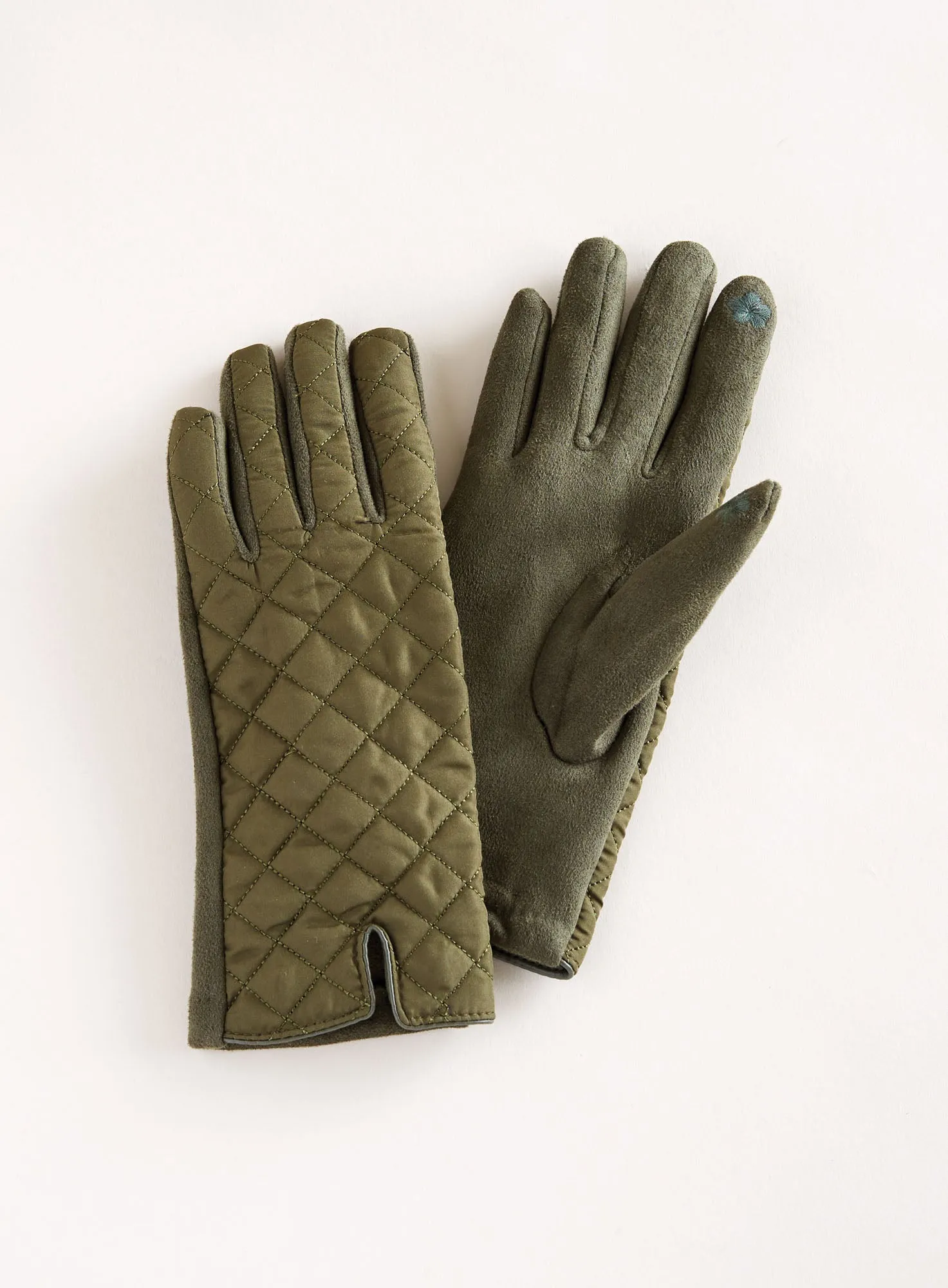 Quilted Microfiber Touchscreen Gloves