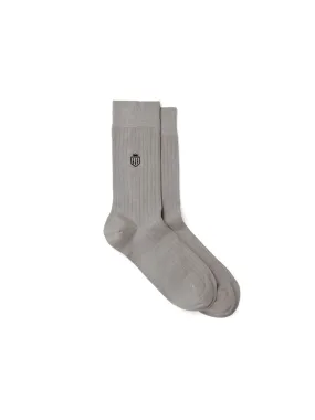 Signature Men's Socks - Light Grey