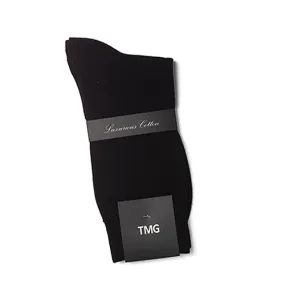 Solid Black Dress Socks