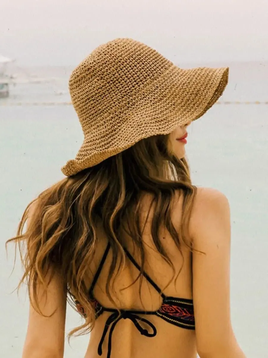 Stunncal Vacation Cool Hat Seaside Khaki Beach Hat