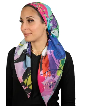 Tie Ur Knot Rachel Adjustable Pre-Tied Bandanna with Full Non Slip Grip