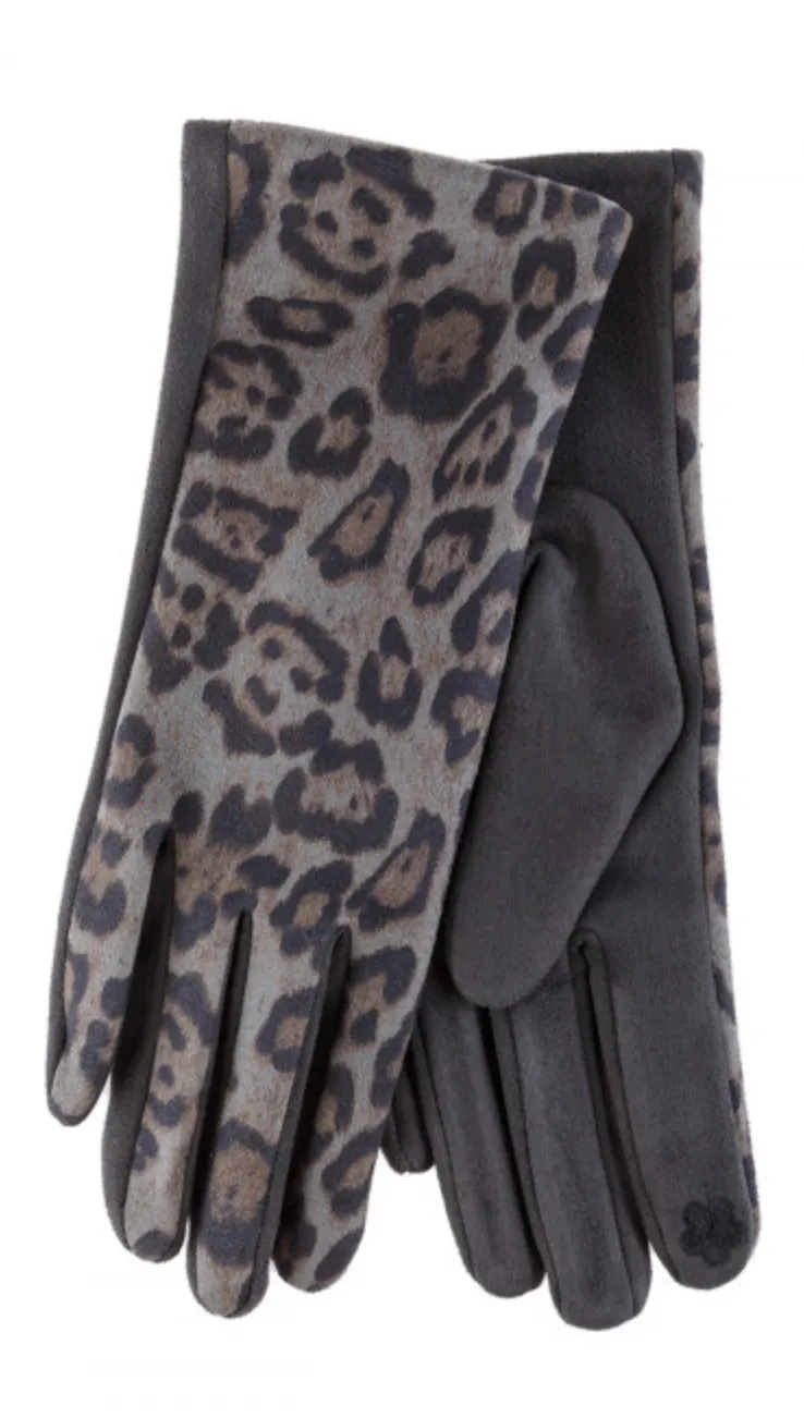 Ultra Soft Leopard Smart Gloves