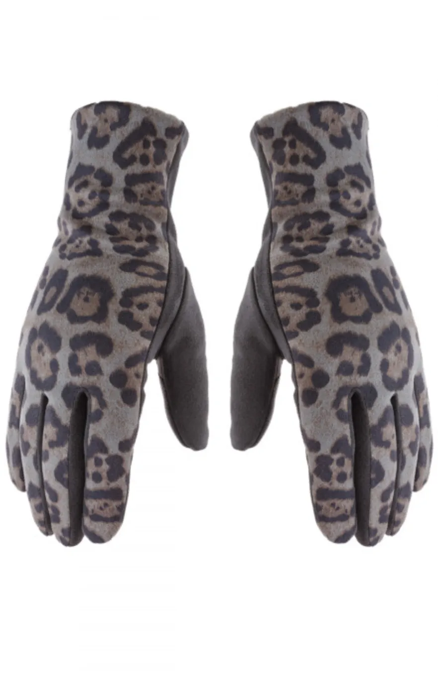 Ultra Soft Leopard Smart Gloves