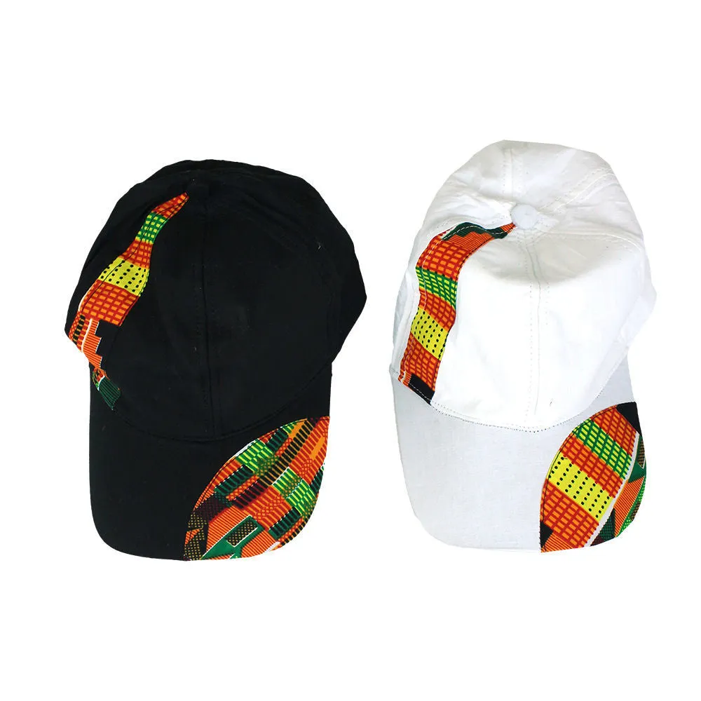 Unisex Kente Accent Hats