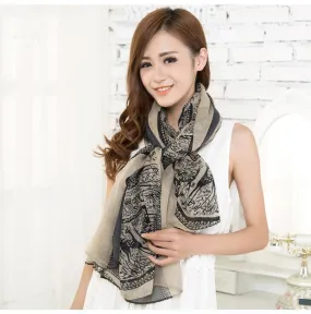 Woman hot sell fashion Totem female Korean version of the new chiffon and cotton scarf shawl clothing leopard