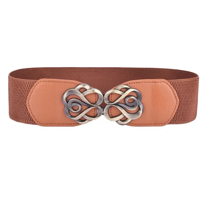 Women Vintage Faux Leather Belt